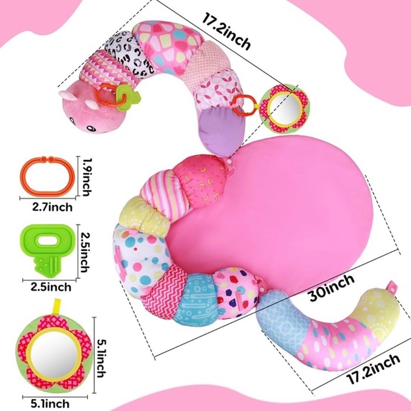 Pink Baby Play Mat with Toys - Picture 6 of 6